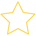 Outline of yellow star graphic